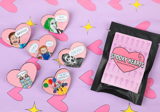 Spooky Hearts Mystery Pin Pack